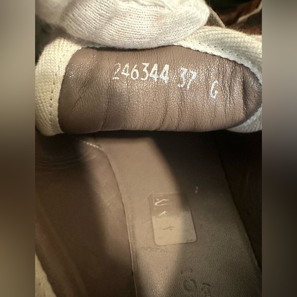 AUTH Gucci Women’s Leather sneakers Size EU 37 EUC - Picture 4 of 7